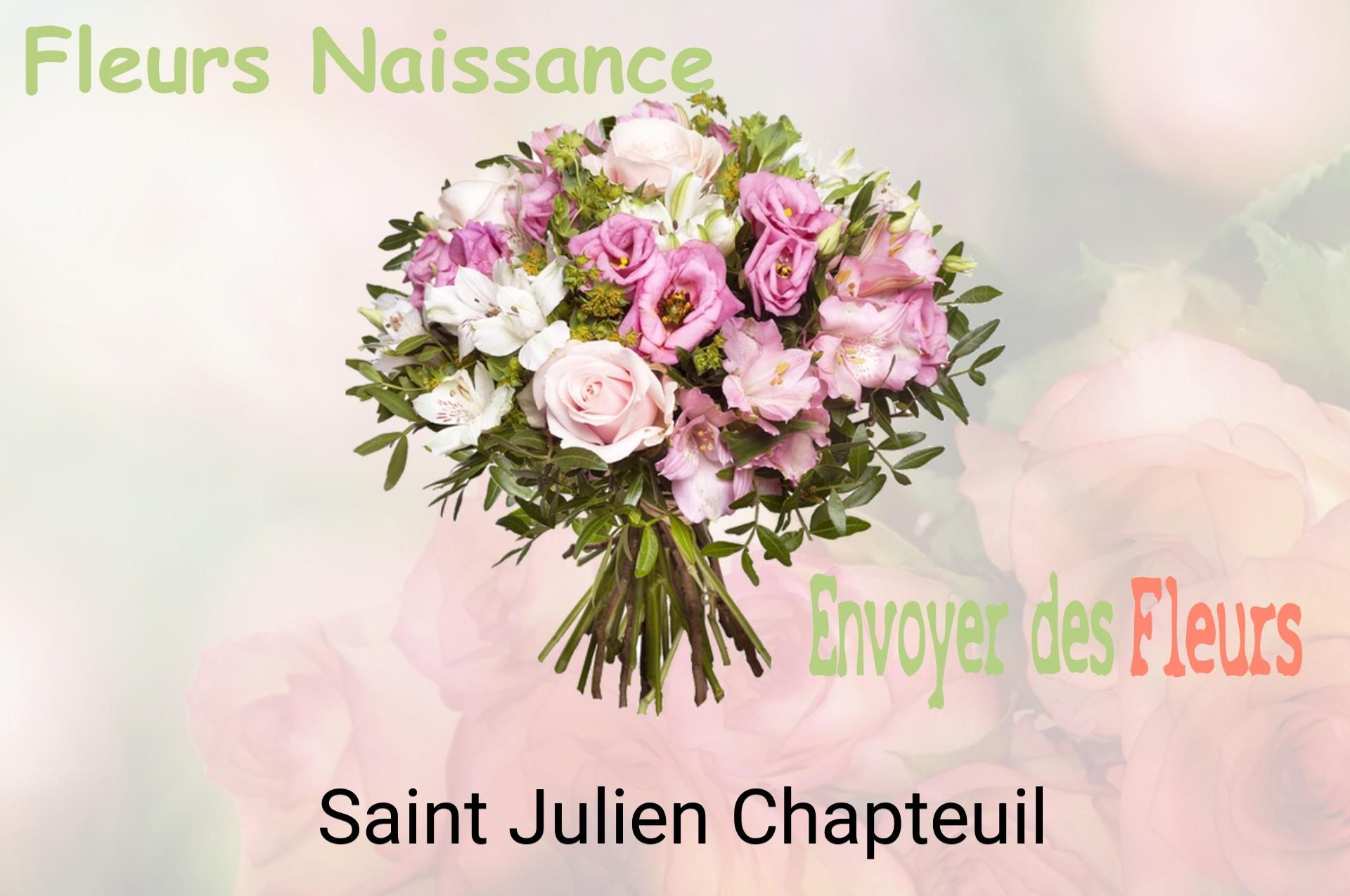 Bouquet de fleurs de naissance livré à Saint-Julien-Chapteuil